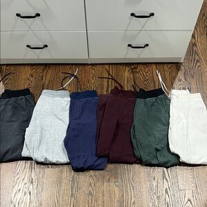 6 Mens Medium Lululemon At Ease Joggers *READ DESCRIPTION*